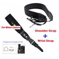 DSLR Camera Shoulder Strap for Nikon P1000 P900S Z7 Z6 ZFC Z5 Z50 D5200 D5500 D7000 D7100 D7200 D800 D810 D600 neck Wrist Strap