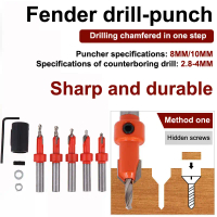 8mm Woodworking Countersink Router gerudi Bit Set skru Extractor Router Bit lubang Punch alat kerja