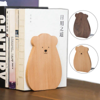 【Dido home】可愛小熊造型木質書擋架-2入組(HM193)