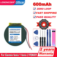 LOSONCOER 600mAh 361-00061-00 Battery For Garmin Fenix 1 Fenix 2 Quatix Tactix GPS Watch Model PD3555W Battery