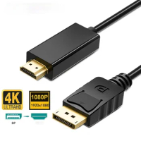 Displayport(DP) to HDMI-Compatible Cable Adapter 4K /1080P DisplayPort Converter For PC Laptop Projector DP to Displayport Cable