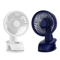 Clip Fan 5 inch Rechargeable 4 Speeds LED Display Personal Cooling Fan Stroller Fan USB Desk Fan for Home Dorm Travel Camping