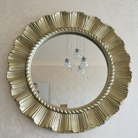 Bathroom Hanging Mirror Toilet Mirror Cabinet Vanity Mirror Bathroom Mirror Cabinet Storage American Decorative Mirror round Living Room Entrance SUNFLOWER Strong 2 dian 镜子化妆