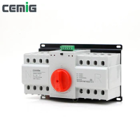 Cemig ATS 4P Dual Power Automatic Transfer Switch SMGQ1-63M AC400V 40A 63A Circuit Breaker MCB