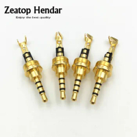 10Pcs 2.5mm Audio Plug 3 4 Poles Jack DIY Connector 2.5mm Stereo Plug with Clip for Oyaide Adapter Connector