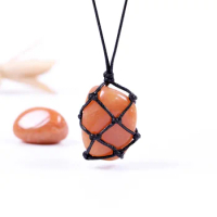 Interchangeable Crystal Net Metal Necklace Stone Collecting Holder Necklace  Copper Chain Daily Wear Creative Jewelry Accessories
