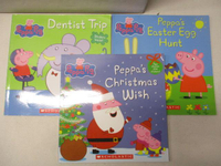 【書寶二手書T7／少年童書_BYP】Peppa Pig-Dentist Trip_Peppa's Christmas Wish等_3本合售