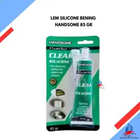 Lem silicone sealant 85 Gram HANDSOME / lem kaca silikon bening handsome