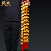葫蘆掛件天然招財十二生肖烙畫葫蘆串裝飾客廳玄關門口中國結掛飾