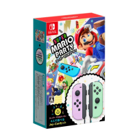 【Nintendo 任天堂】NS超級瑪利歐派對+Joy-Con組合包-粉紫&amp;粉綠(日文版-字幕有中文)