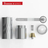 Brewista-X Series Manual Coffee Grinders, Stainless Steel, Portable, Black, Silver, Burr Milling, Espresso Bean, 304,