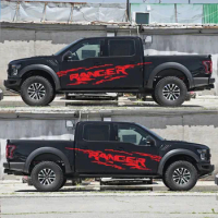 2PCS Car Sticker Car Accessories For Ford Ranger Raptor Pickup Off Road Decals Door Side Stickers Auto Vinyl Graphics Body Decor