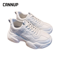 CANNUP 2023ใหม่ รองเท้าผ้าใบ รองเท้าผ้าใบผู้หญิง หญิงเสริมส้น 5 ซม. พร้อมส่ง รองเท้าผ้าใบสีขาว รองเท้าผู้หญิง รองเท้าผ้าใบผู้หญิง รองเท้าเกาหลี100787
