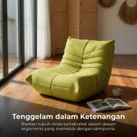 NusaHome Sofa Santai Empuk Nyaman Sofa Lantai Malas Estetik Minimalis Furniture Rumah untuk Kamar Ti