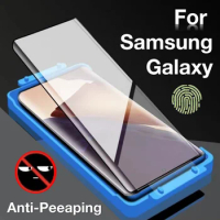 For Samsung Galaxy S23 S24 Ultra S22 S21 S20 S10 S9 Note 20 10 9 8 Plus Anti-Peeping Screen Protector With Install Kit Not Glass