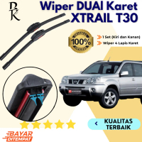 Wiper Double Karet Frameless Nissan X-Trail Xtrail T30 / T31 / T32 Sepasang 2 PCS Kiri dan Kanan Tan