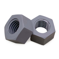 尼龍PVC六角螺母灰色塑料六角螺絲帽防腐耐酸堿螺帽內徑M4-M20