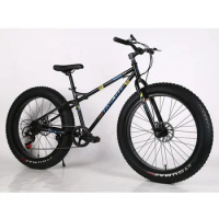 26*4.0 High Carbon Steel Fat Bicycle Full Suspension Mountain Fat Bike Fatbike Alloy Rims Fatbike 26 inch for Men