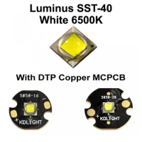 Luminus SST-40 N4 BA White 6500K LED Emitter with 16mm / 20mm DTP Copper MCPCB
