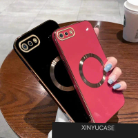 Ốp Chống Sốc Mạ Điện Silicon Mềm, Dành Cho OPPO A1K, OPPO A3S, OPPO A12E, Có Vòng Hút Từ Tính, Ốp Đi
