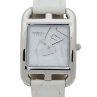 【二手名牌BRAND OFF】HERMES 愛馬仕【再降價】Cape Cod 白色錶盤 石英 腕錶 CC1.310