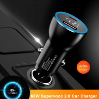 65W SUPERVOOC 2.0 SuperDart + 25W PD PPS Car Fast Charger For iPhone SAMSUNG PPS OPPO Find X3 Pro X2 Reno 6 Realme GT 7 8 Pro
