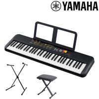 『YAMAHA 山葉』標準61鍵電子琴兒童學習款 PSR-F52 ／含琴架、琴椅 / 公司貨保固
