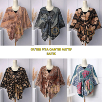 Outer batik wanita modern atasan wanita kekinian outer batik model batwing outer terbaru outer konda