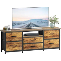 Treesland Dresser TV Stand for TVs up to 65 inches TV Stand for Bedroom TV Stand for Living Room TV Stand with Storage