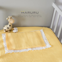 【MARURU】日本製嬰兒床單 嬰兒黃 70x120(日本製嬰兒寶寶baby床單/適用台式60x120/日式70x120嬰兒床墊)