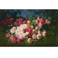 Abbott Fuller Graves oil paintings,Flower oil painting on canvas,Hand painted famous painting reproduction,Home decorations