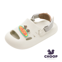 【CHOOP小松鼠】 童款 厚底輕便涼鞋/輕量 速乾 正版台灣製 霧灰(CHKT49308)