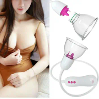 Electric Breast Pump Vagina Suction Cup Vacuum Suction Clitoral Stimulator Massage Toy