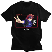 SK8 The Infinity Langa Anime T-shirt, Gaya Klasik, Bahan Kapas, Lengan Pendek Lelaki, Pakaian Jalana