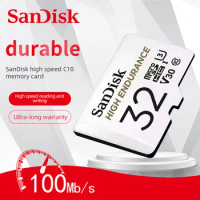 SanDisk Memory Card High Endurance Video Monitoring TF Card 256GB 128GB 64GB 32GB Micro SD Card for Video Monitoring Flash Card