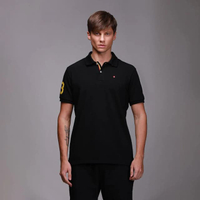 เสื้อโปโลผู้ชาย ทรงเข้ารูป รุ่น JH F2PL0244-SM - สีดำ