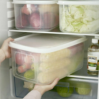 大容量冰箱保鮮盒透明塑料食物收納盒子長方形果蔬干貨密封盒米桶 雙十一購物節