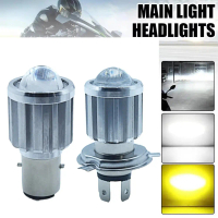 Mentol Lampu Hadapan Motosikal LED 1PC H4 10000LM Sudut Rasuk 360° Cahaya Putih Kuning 12-85V IP65 T