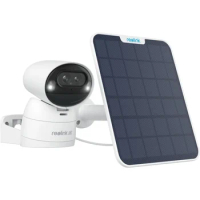 REOLINK Argus Track, 4K Solar Security Camera, Wireless Outdoor Camera, 6W Adjustable Solar Panel, 2.4/5GHz WiFi, 8MP Color Nigh