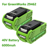 For Greenworks 40v Battery 29462 6000mAh Rechargeable Battery For 29462 29472 29282 G-MAX Replacement Lawn Mower Power Tools