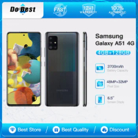 Original Samsung Galaxy A51 A515F/DS 4G Mobile Phone Dual SIM NFC 6.5" 4GB+128GB 45MP+8MP+5MP+32MP Octa-Core Android SmartPhone