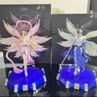 Tyrannosaurus Studio Digimon Digital Monster Angewomon Resin Figure Model Children Toys Collection Anime Figure Birthday Gifts