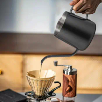 Stainless Steel Lug Hand Brewing Pot With Scale Without Lid Household Long Spout Coffee Fine Mouth Pot 250ml Hand Drip Coffee