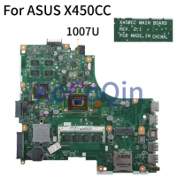 KoCoQin Laptop motherboard For ASUS X450CC X450C X450 Mainboard 1007U REV.2.1 TESTED