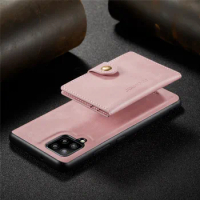 A42 Coque Magnetic Wallet Leather Flip Case For Samsung Galaxy A42 5G Case Luxury 2 in 1 Removable Card Holder Stand Phone Bag