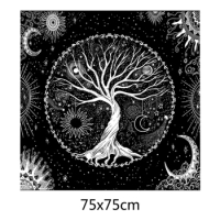 Altar Tarot Card Cloth 12 Constellations Pentacle Tablecloth Tarot Tablecloth Board Game Cards Pad Divination Dropshipping