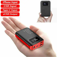 Portable Mini Power Bank 10000mAh Fast Charger Pack Battery 2 USB For Mobile Phone Powerbank For iphone Huawei Samsung
