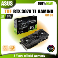 New ASUS TUF RTX 3070 TI O8G GAMING Video Cards GDDR6X 8GB RGB Graphics Cards GPU NVIDIA RTX 3070 TI PCIE4.0 256bit