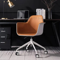 Leather Ergonomic Office Chair Recliner Bedroom Gameing Designer Kneeling Office Chair Armchair Silla De Oficina Salon Furniture