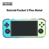 Retroid Pocket 3 Plus Metal Android Handheld Game Console 4.7Inch IPS Touch Screen 4GB 128GB Wifi5G Bluetooth5.0 5000mAh Battery